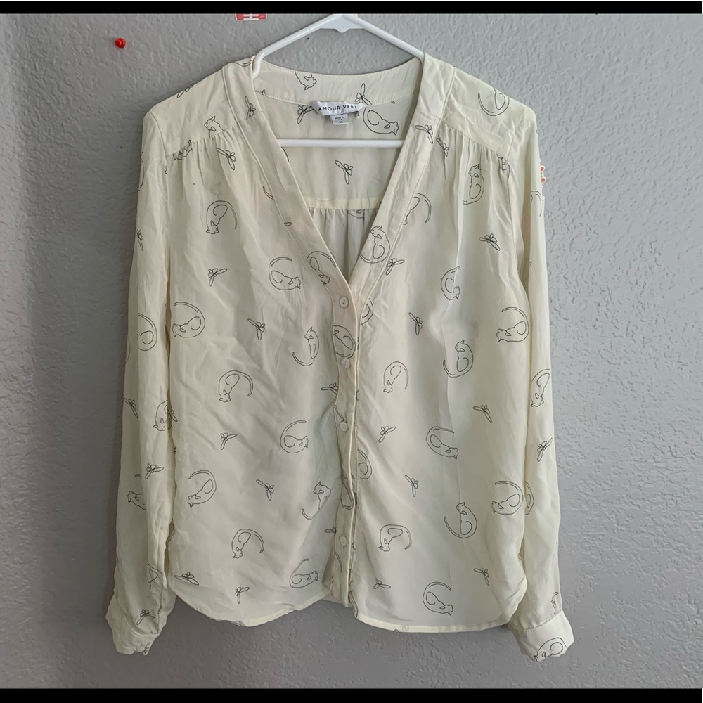 Amour Vert silk blouse